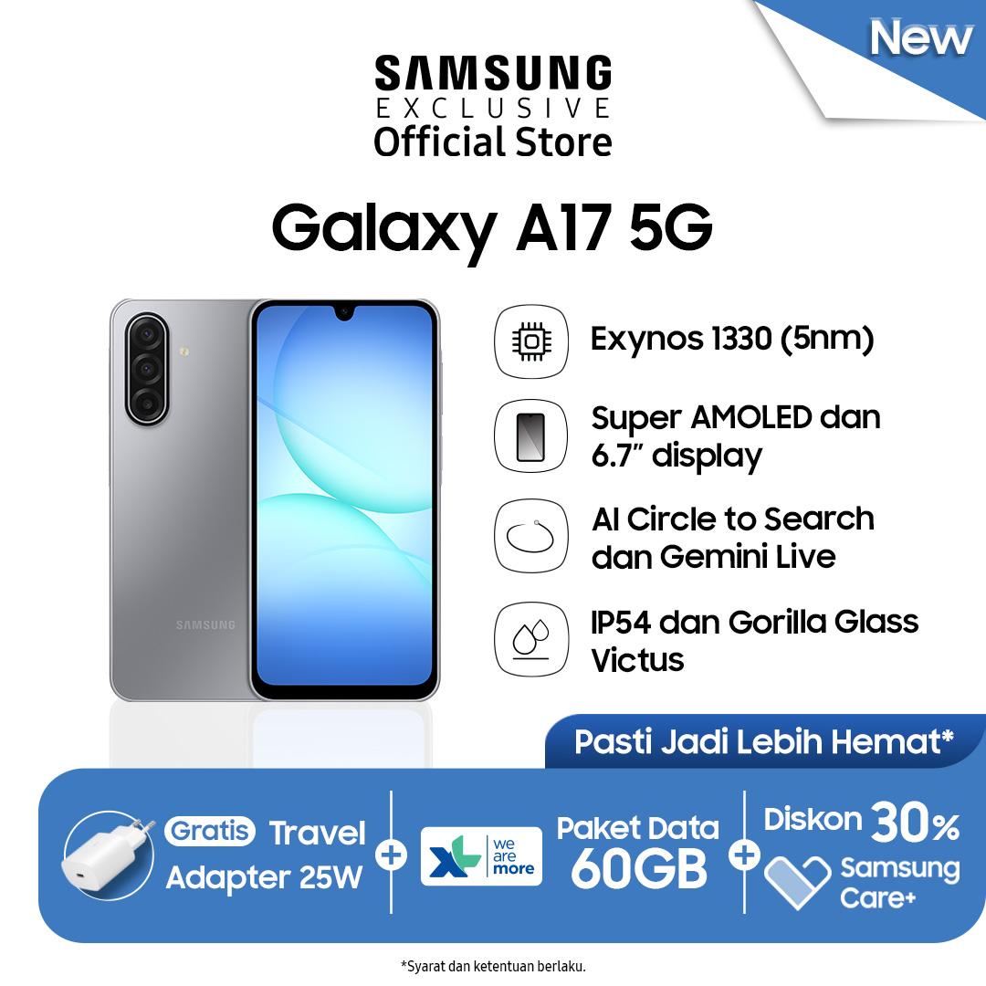 Samsung Galaxy A17 5g 8/128Gb - Gray | Ai Smartphone | Exynos 1330 Processor Harga 3,599,000 rupiah*Gratis Ongkir