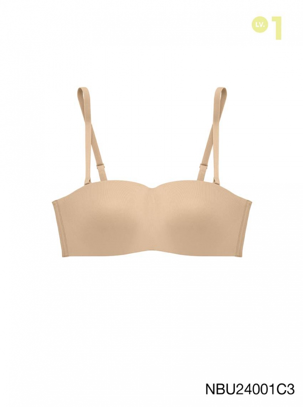 [Online Exclusive] Sabina Pretty Perfect Level 1 Wireless Strapless Bra Style No. NBU24001C3 - Sand ราคา 249 บาท*ส่งฟรี