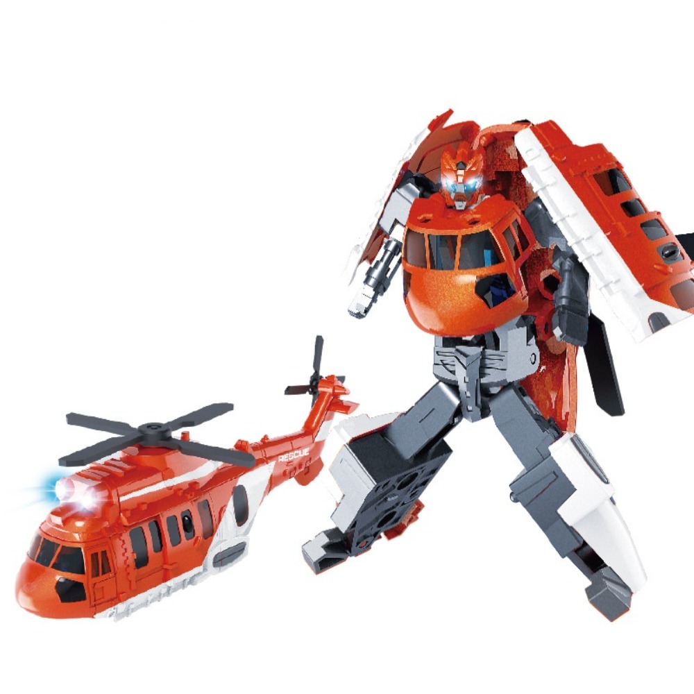 POXIA Máy xúc Tàu robot biến hình Máy ủi đất 2 trong 1 Robot xe kỹ thuật Mới lạ Đồ chơi mô hình Đồ chơi robot biến hình Đồ chơi trẻ em - 5