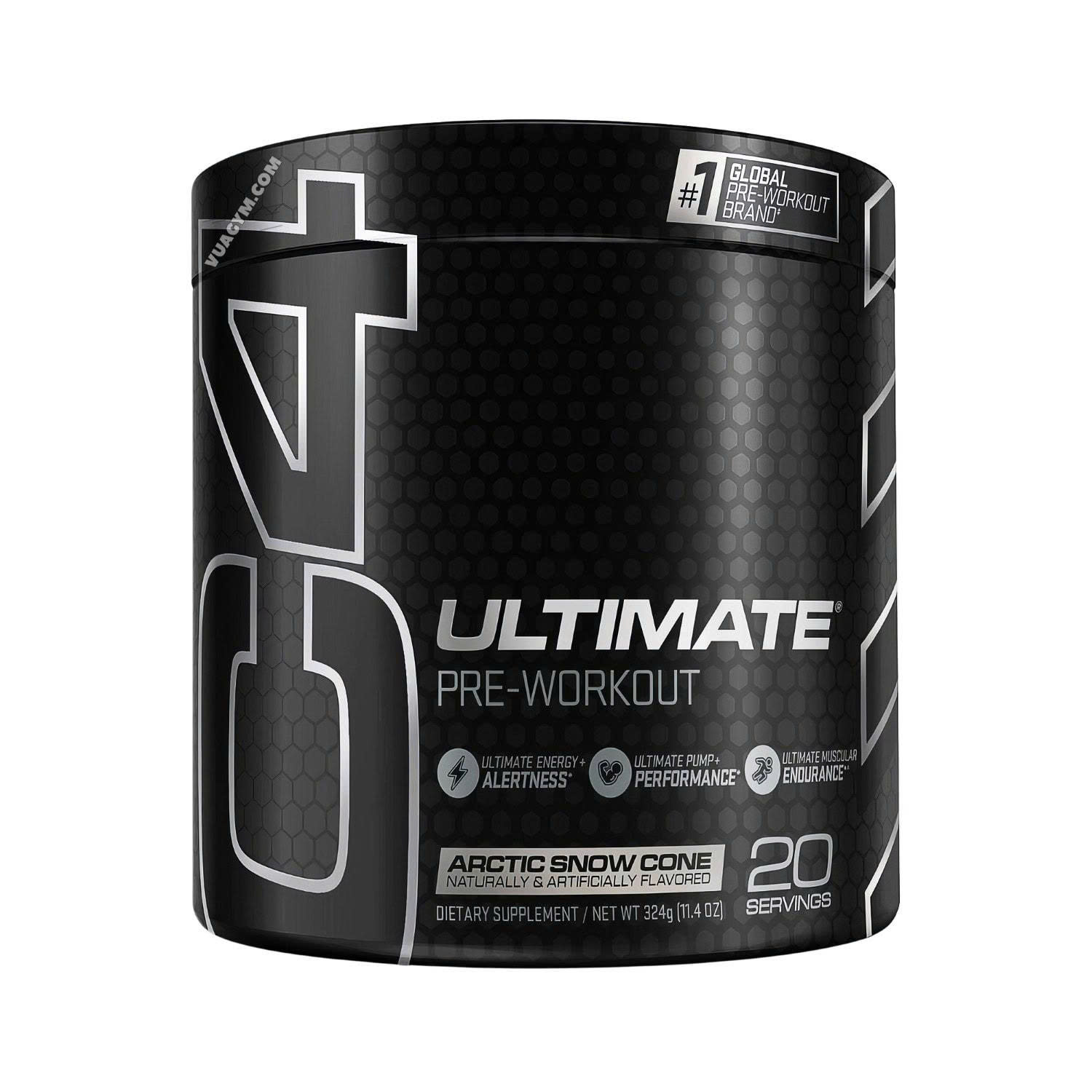 Cellucor C4 Ultimate Pre-workout - Bột Tăng Sức Mạnh và Sức Bền (20 Lần Dùng)