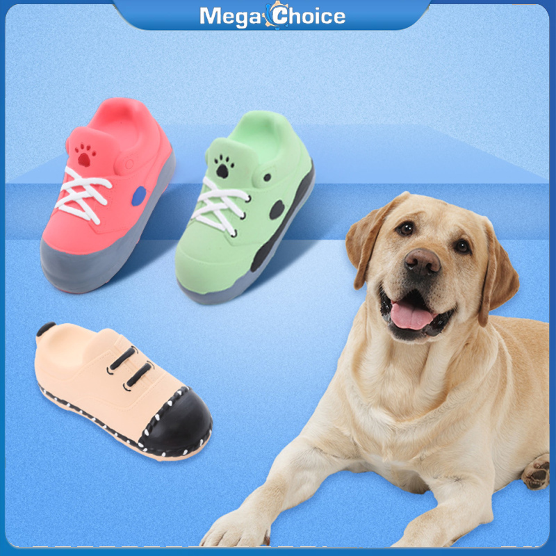 MegaChoice【100%Original】Pet Dog Chewing Toy Cute Sports Shoes Shape Bite-resistant Pet Squeaky Toy For Aggressive Chewers ราคา 65 บาท*ส่งฟรี