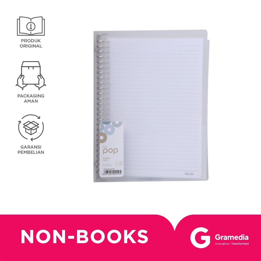 Daiichi Pop Binder Note B5 Clear DPO23B5200P01