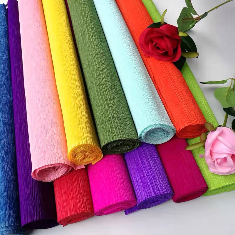 PVN61775 Giấy Nhún Giấy Nhăn Cuộn Làm Hoa Gói Hoa Đẹp Giá Rẻ