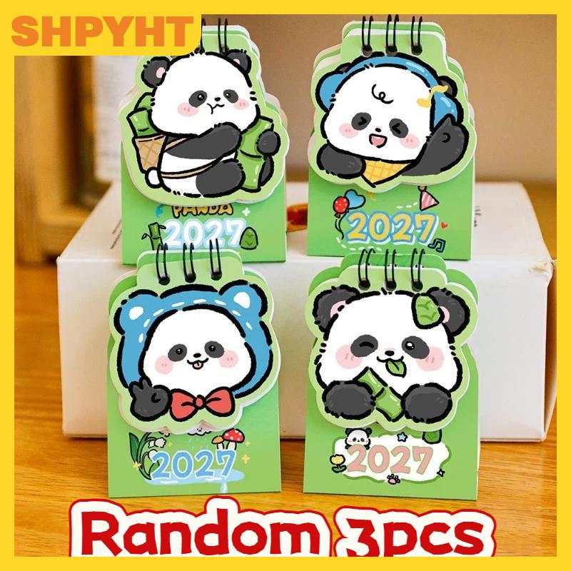 SHPYHT 2027 Mini Bàn lịch xách tay nhỏ đứng lịch không thấm nước bìa cho văn phòng nhà trường chuyến đi lập kế hoạch sử dụng