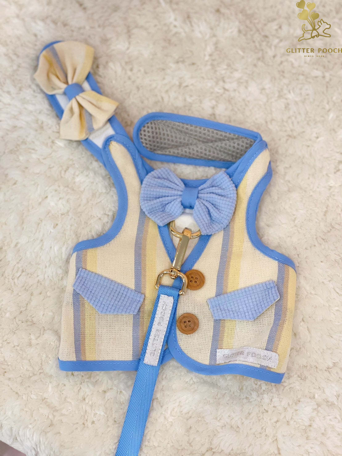 Glitter Pooch Harness ชุดรัดอก สายจูง เสื้อผ้า สุนัข, หมา, แมว, สัตว์เลี้ยง พร้อม สายจูง รุ่น Abel, The Boss Baby ราคา 950 บาท*ส่งฟรี