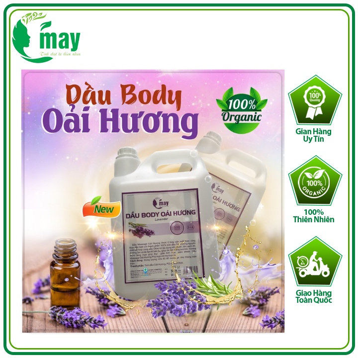 Chính Hãng Dầu Massage Body Tinh Dầu Lavender 5 Lít