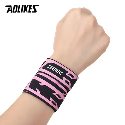 AOLIKES Sports Wrist Compression Wraps Wrist Support Brace Strap for Fitness Weightlifting Basketball Tennis Wrist Pain Relief