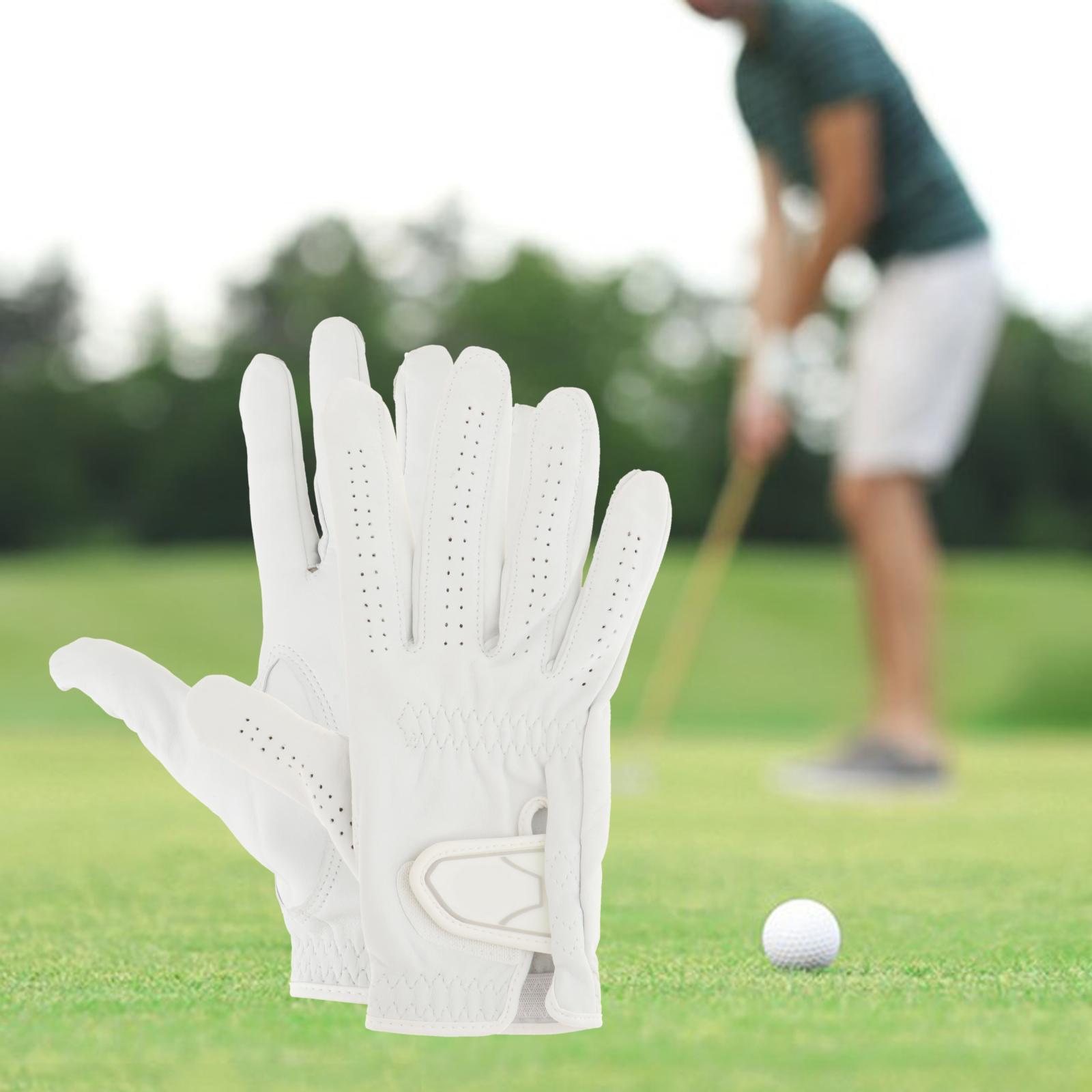 WBMOON Golf Glove Left Hand Lightweight Breathable Soft Leather Golfer