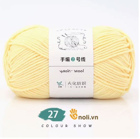 Len Cuộn Yaoh Wool 3mm cuộn len siêu to Yaoh wool sợi mềm mịn