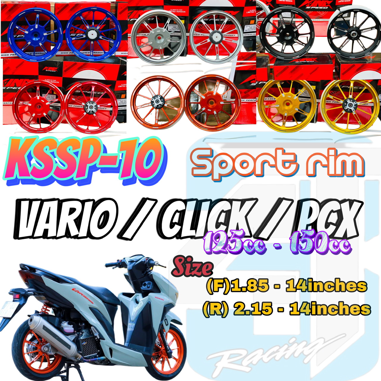 MÂM ĐÚC CNC KINGSPEED VARIO CLICK 125 PCX150