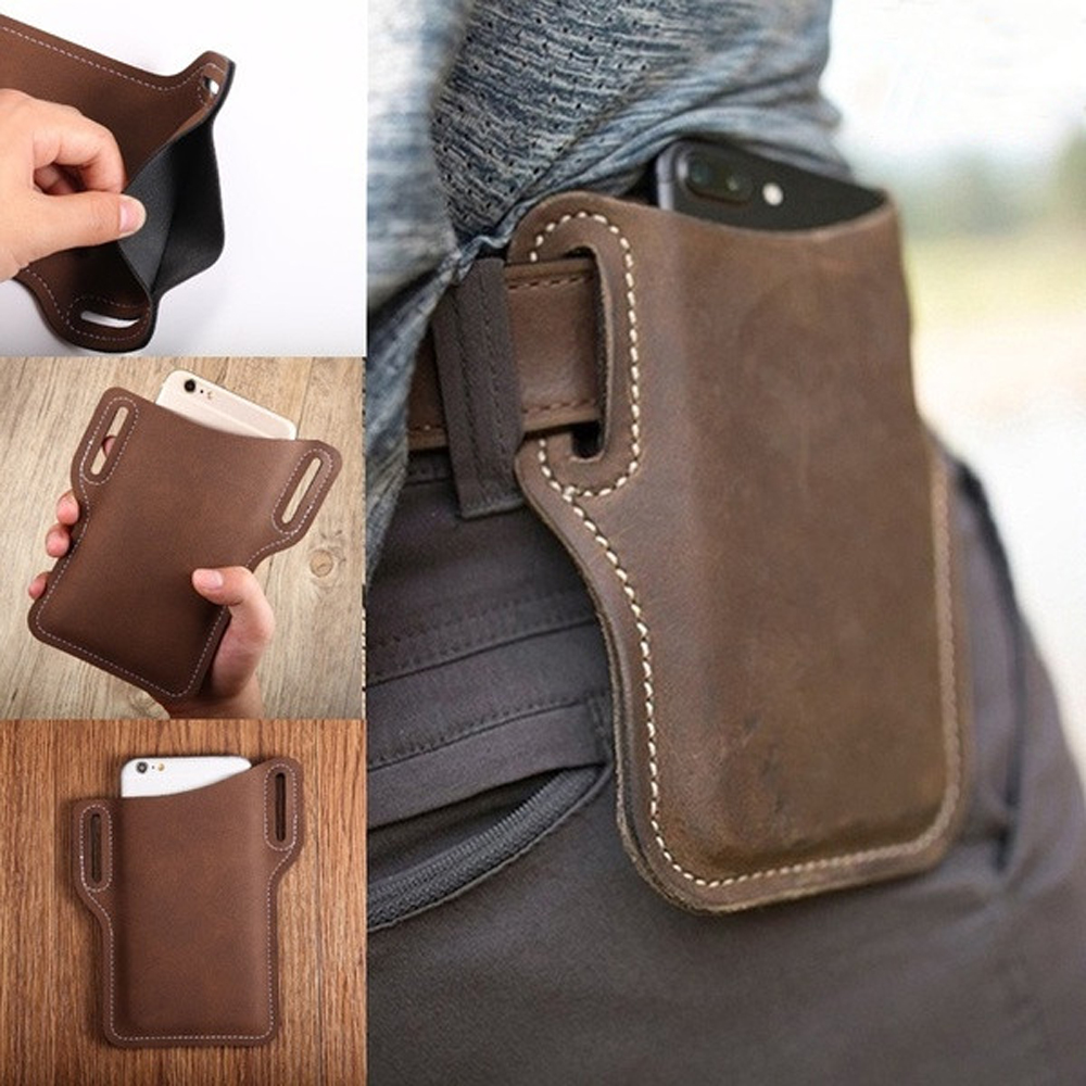 K0K4DQ PU Leather Phone Case Cover Belt Pouch Purse Belt Clip Phone