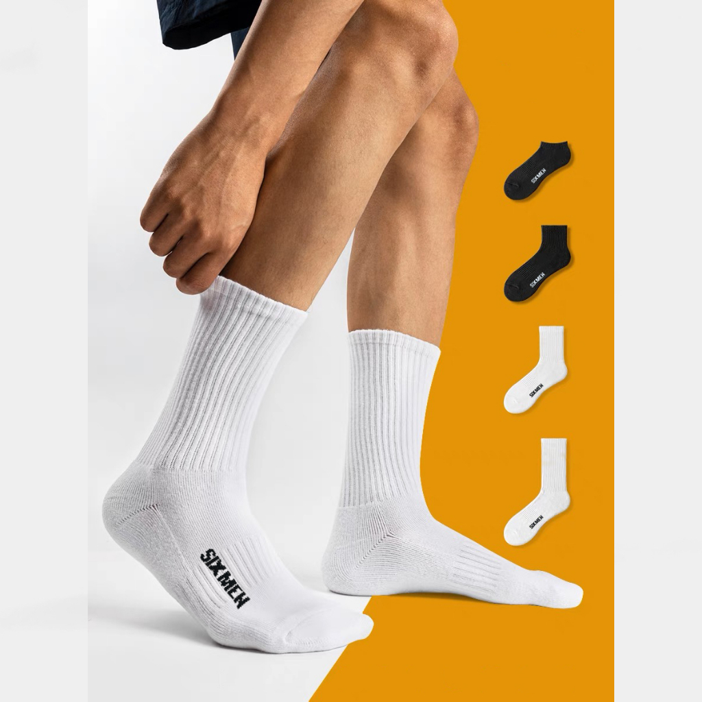 Tất cổ cao Cotton 100% cao cấp hút ẩm thoáng khí - thương hiệu SIXMEN Luxury
