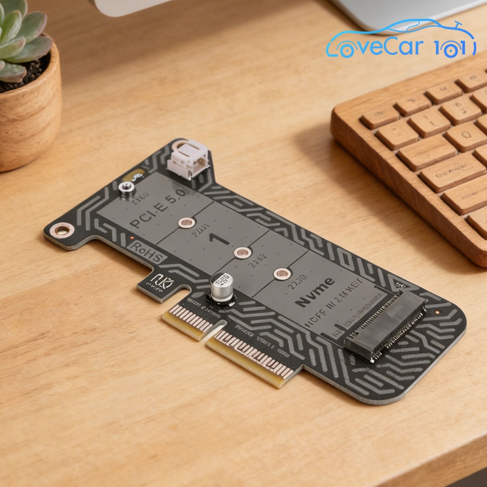 PCIe X4 Adapter for M.2 NVMe SSD Supports PCIe 5.0 for 2230 2242 2260 2280 SSDs High-Speed Data Transfer ราคา 205 บาท*ส่งฟรี
