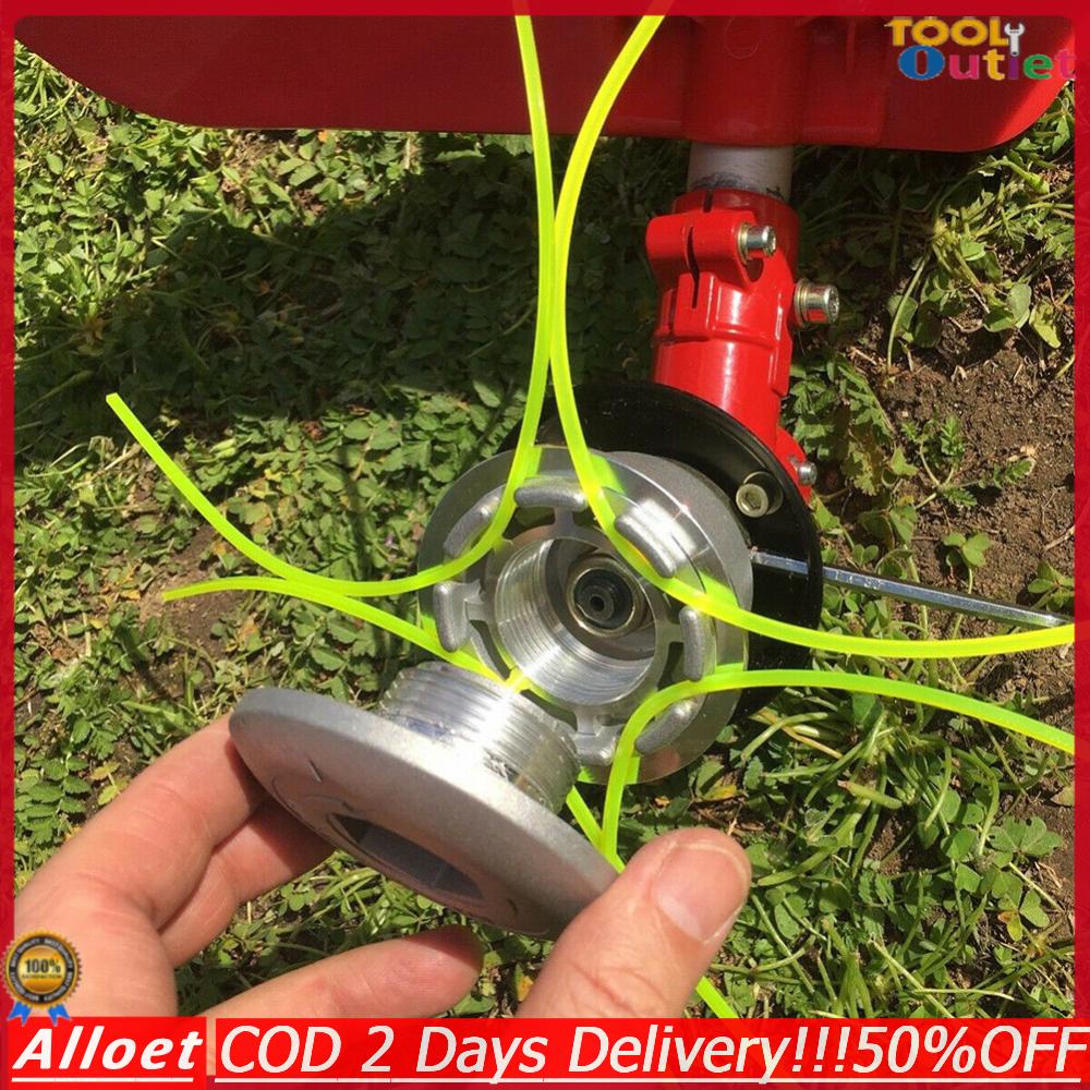 [ToolOutlet]หัวเอ็นตัดหญ้า พร้อมเอ็น 4 เส้น จานเอ็นตัดหญ้า อลูมิเนียม ทรงเตี้ย กระปุกเอ็น ใช้กับเครื่องตัดหญ้า ทุกรุ่น ทุกยี่ห้อ ราคา 55 บาท*ส่งฟรี