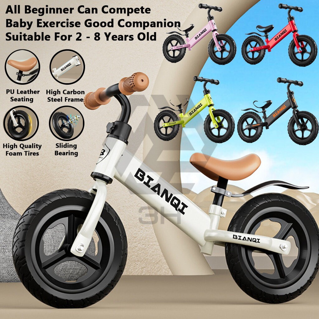 3H BIANQI BASAKAL PUSH KANAK-KANAK 2-8 TAHUN - Balance Bike Kid Toy Tanpa Pedal Untuk 2-8 Year Old