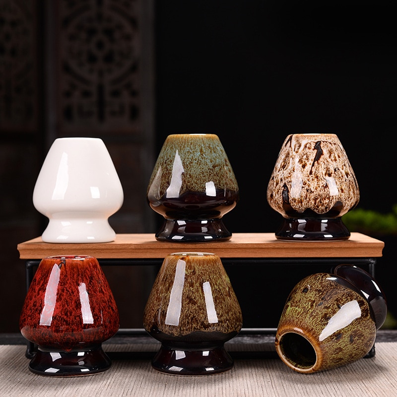 Matcha Bộ dụng cụ uống trà Trung Quốc cổ xưa bàn chải trà tre (Chasen) sứ Nhật Bản trà đạo phụ kiện pha trà DHO-023