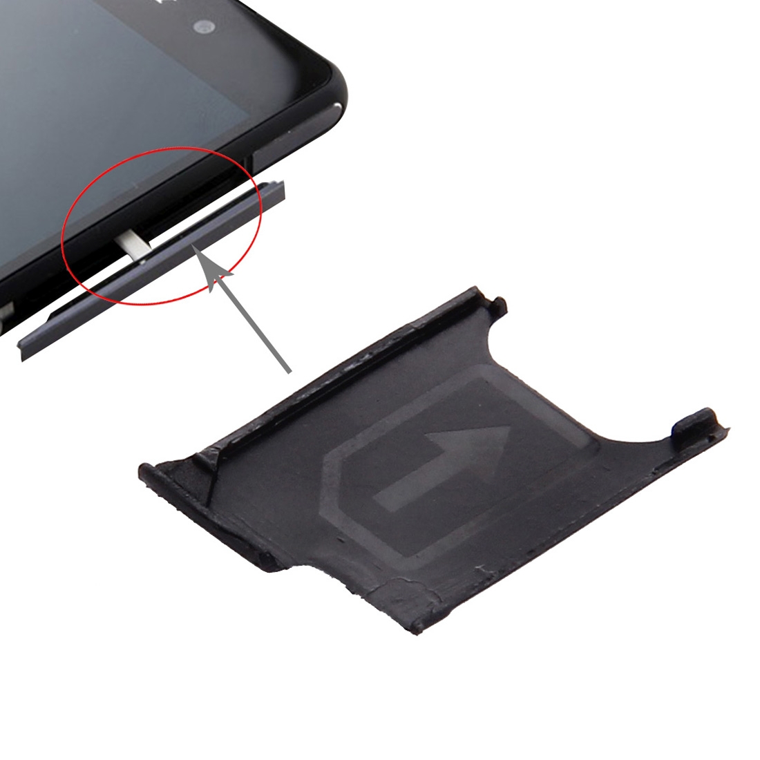 Khay đựng thẻ micro sim cho sony xperia z2/l50w