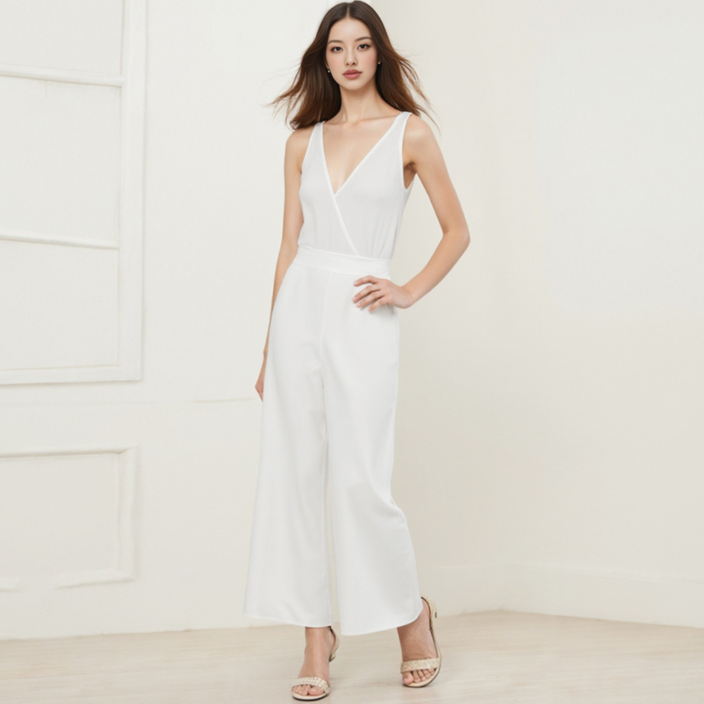 Closet Crush กางเกงสำหรับผู้หญิงฤดูร้อน Minimalism ธรรมดาเต็มความยาวเอวสูงขากว้างกางเกงลำลอง B250422 ราคา 346 บาท*ส่งฟรี