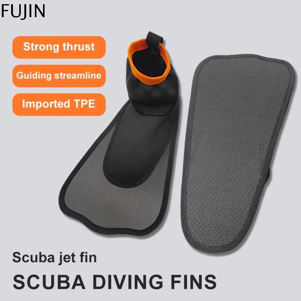 FUJIN Có độ co giãn cao Chân chèo bơi chia đôi cho ống thở Thoáng khí Thiết kế chân quấn Giày ếch lặn Chống mài mòn Nhẹ Vây lặn chân đầy đủ Đàn ông trưởng thành, phụ nữ