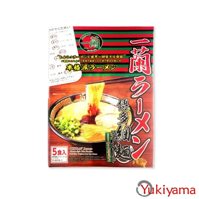 Japan Ichiran ramen straight thin noodle box for 5 meals