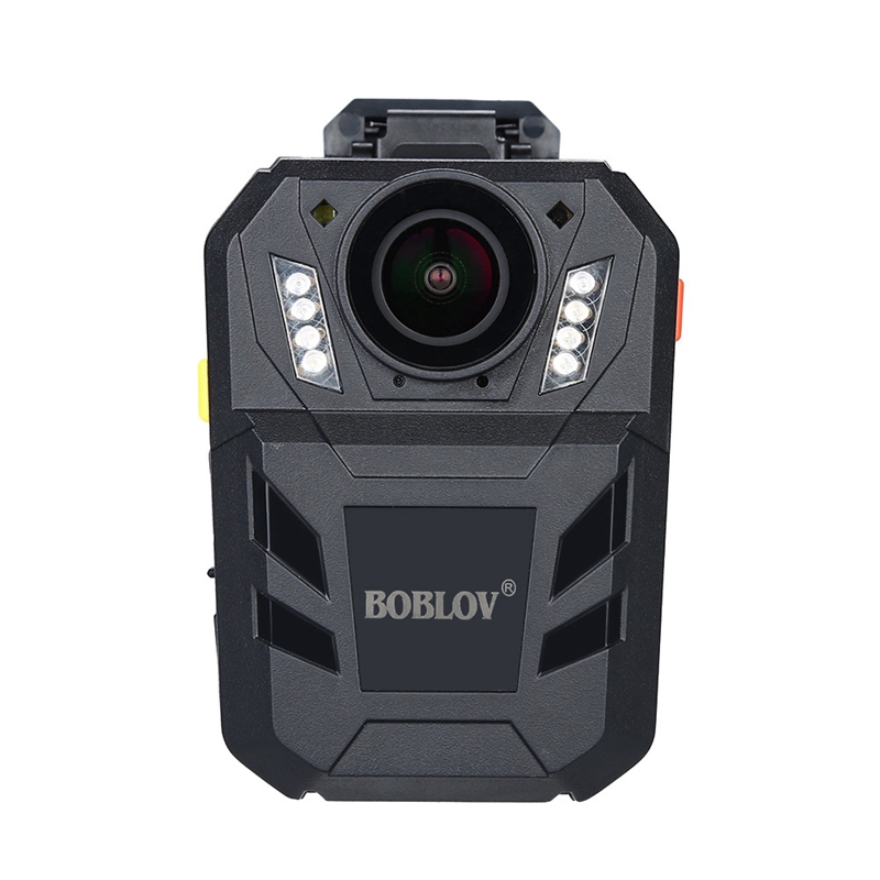 BOBLOV กล้องที่สวมใส่ร่างกาย32MP HD 1296P กล้องแบบสวมใส่ได้ DVR เครื่องบันทึกวีดีโอระบบรักษาความปลอดภัยรีโมทคอนโทรลกล้องตำรวจ64 + GPS