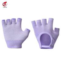 本地Teabelle  Women Non-Slip Yoga Pilates Gloves Breathable Half Finger Fingerless Gloves