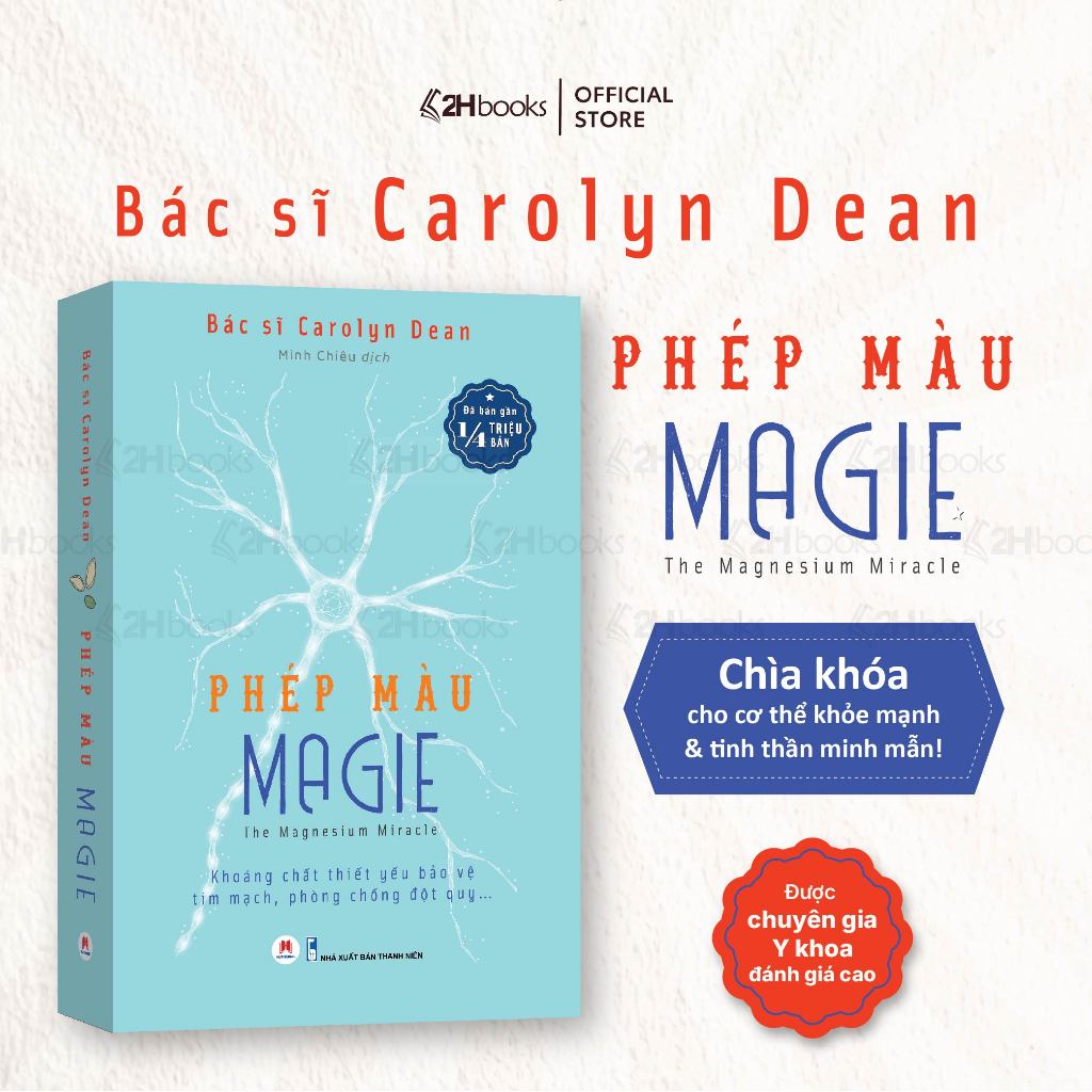 Sách Phép Màu Magie chống đột quỵ, bệnh tim mạch tiểu đường, sách dinh dưỡng - HHB