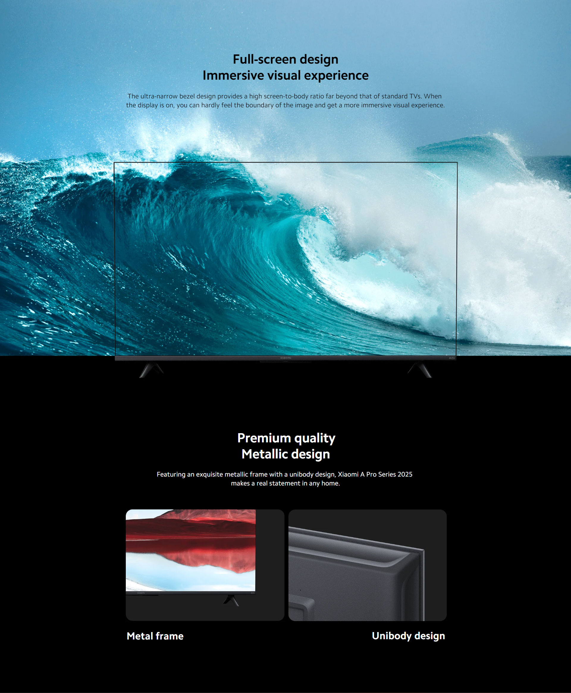 Xiaomi TV | A Pro 43 Inch 2025 |Free Installation | 4K UHD | QLED Display | 60Hz | Google TV | Google Assistant Built-in