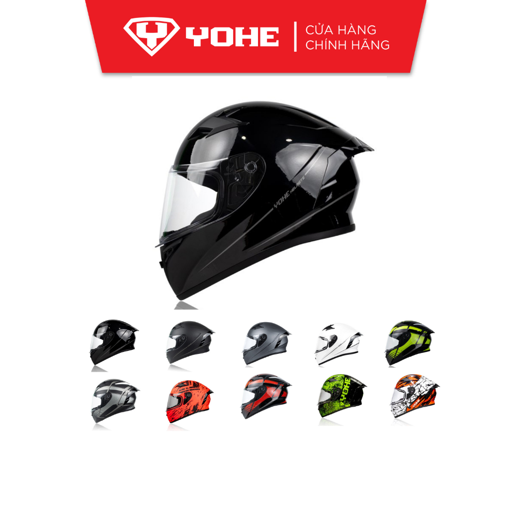 Mũ bảo hiểm fullface yohe 978 plus