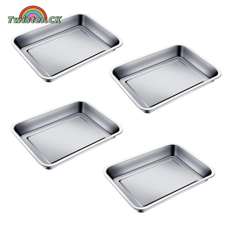 Stainless Steel Sheet Pan, Roasting Pan, Smooth Corner Design, Non-Stick High Strength Grilling Pan Or Drip Pan For Cake Turkey Lasagna Casserole ราคา 185 บาท*ส่งฟรี