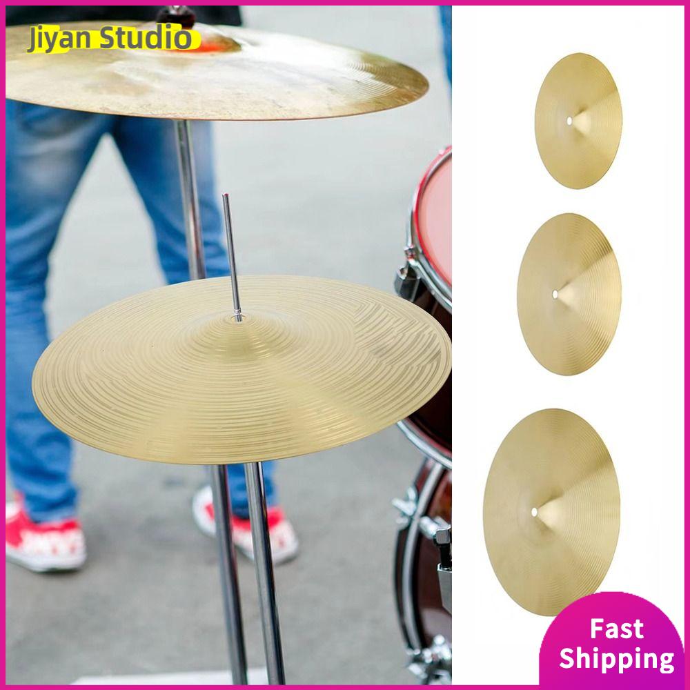 JIYAN2866 Brass Drum Cymbals Set: Splash, Crash, Hi-Hat