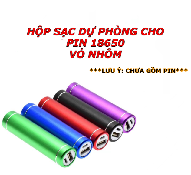 Hộp sạc dự phòng 1 cell móc khóa tiện dụng đa năng
