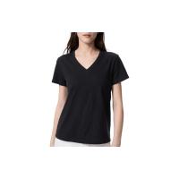 UNIQLO SS26 T Shirts Womens Black V Neck Moderate 483460-09