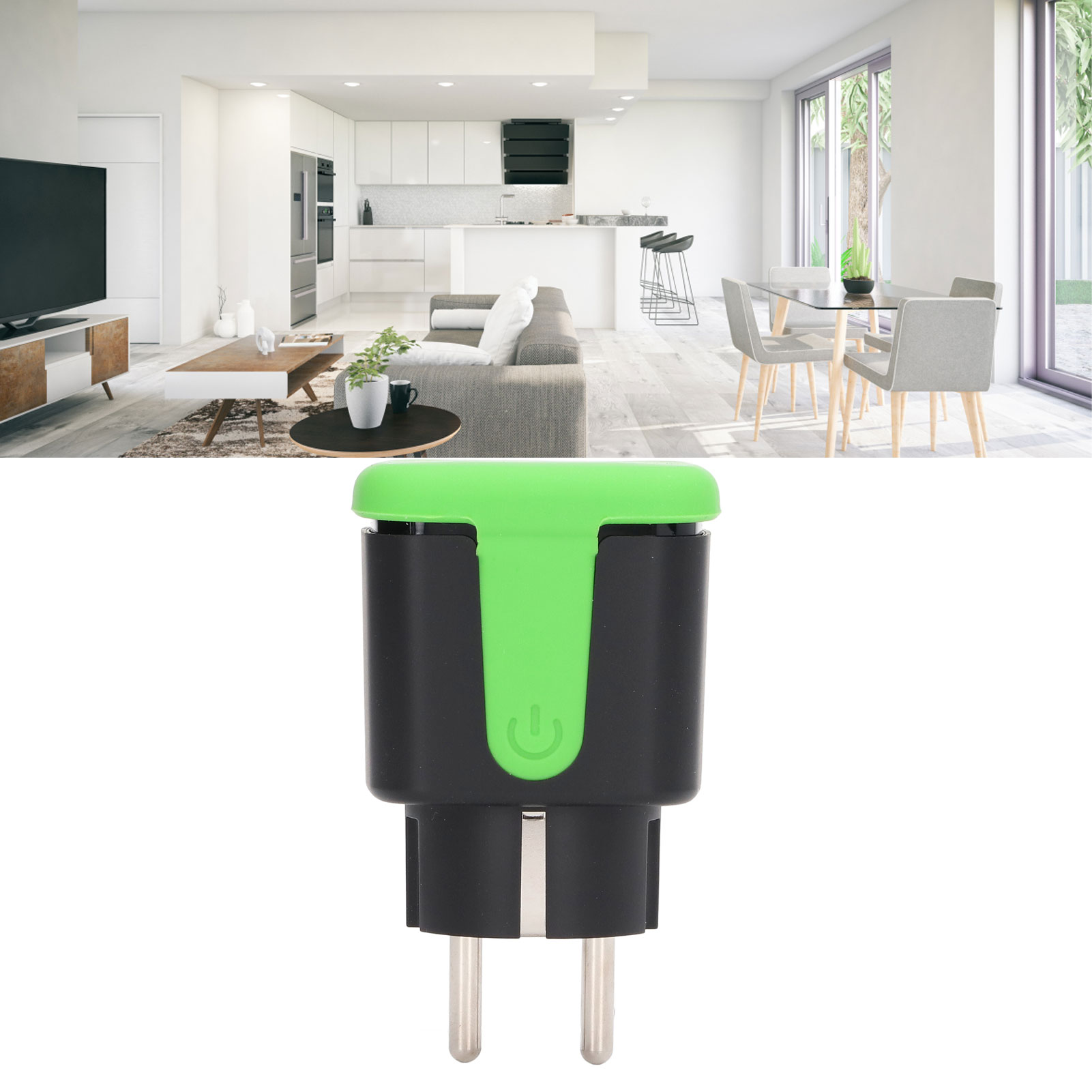 Ổ wifi điều khiển từ xa 16A thời gian cắm ổ cắm Khả năng tương thích rộng rắc cắm Châu Âu 100V ‑ 240V cho nhà