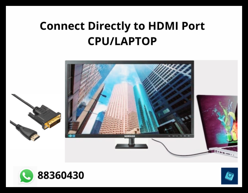 Samsung s22e450 DW Connect Directly to HDMI PORT, CPU/LAPTOP Singapore