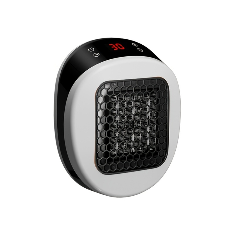 [Waanon]Space Heater, Portable Electric Remote Control Wall Plug with Adjustable Thermostat and LED Display, for Dorm Room, US Plug