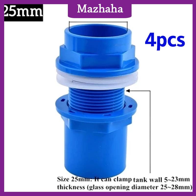 Mazhaha 2 chiếc đầu nối PVC ống thoát nước bể cá dày 20 25 32 mm ống thoát nước trong vườn đầu nối đầu vào bể cá cho bể cá - 8
