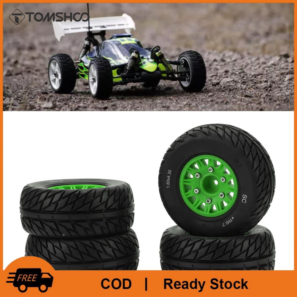 TOMSHOO 1:10 xe tải ngắn lốp xe Xe điều khiển từ xa lốp xe kết cấu không đồng đều cho xe tải ngắn