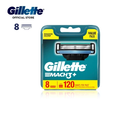 Gillette Mach 3+ Razor Blades 8 Cartridges Refills