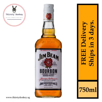 Jim Beam White Bourbon Whisky 750ml