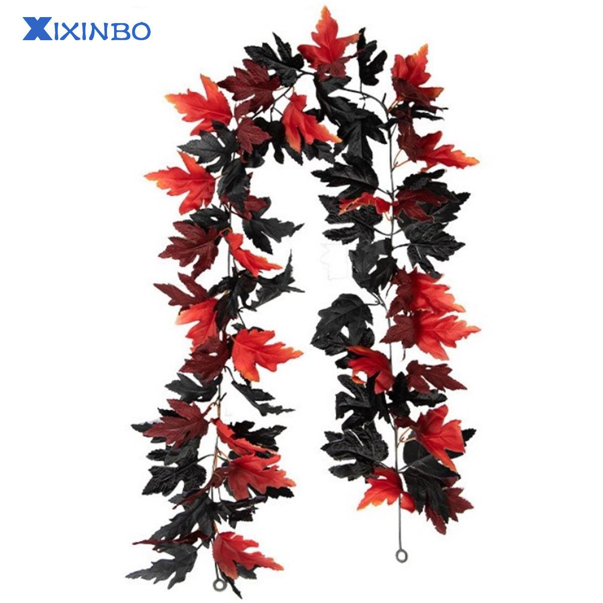 XIXINBO For Wedding Arch Artificial Maple Leaves Festival Displays Easy To Hang ราคา 180 บาท*ส่งฟรี