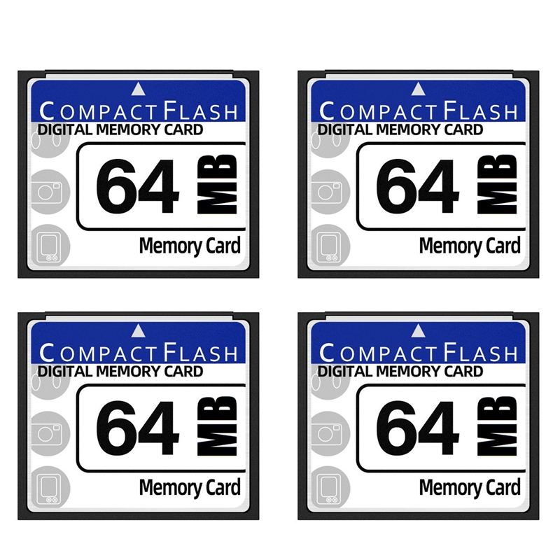 4X 64MB Compact Flash Memory Card for Camera, Advertising Machine, Industrial Computer Card