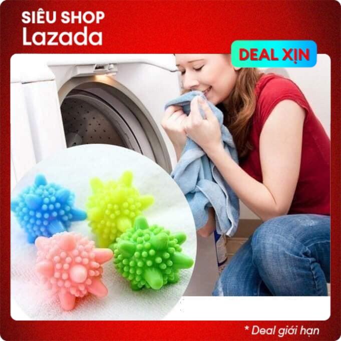 Set 5 quả cầu gai cao su giặt đồ siêu sạch