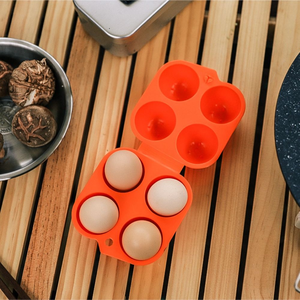 Zhinian dụng cụ cắm trại 12 Lưới Du Lịch dụng cụ nhà bếp Bộ đồ ăn di động Kệ để đồ nhà bếp Trường Hợp Lưu Trữ Hộp Giá Chủ Cho cắm trại ngoài trời Hộp trứng Lưu Trữ Trường Hợp Hộp Đựng Trứng Đồ Giữ trứng