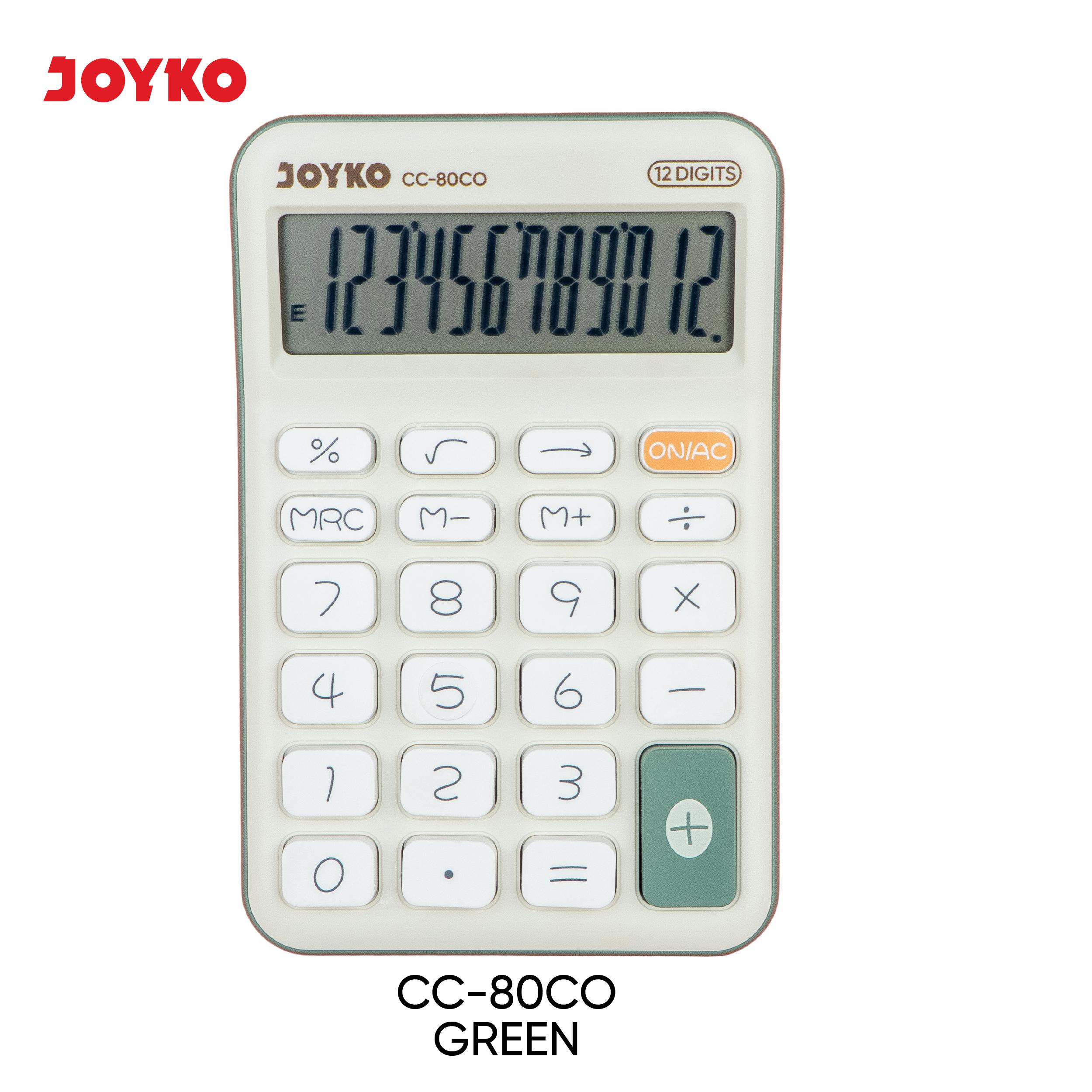 JOYKO Calculator Kalkulator CC-80CO 12 Digits