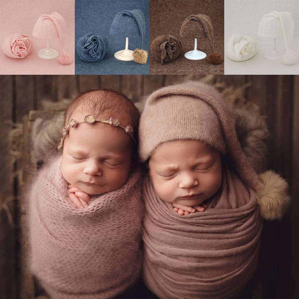 JUICYPEACHNU DIY Comfortable Photo Accessories Baby Photo Shoot Blanket for Baby Photo Props Infant Photography Props Newborn Photo Shoot Outfits Newborn Photography Wrap