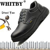Brand WHITBY（3 Days Delivery）COD Safety Shoes Men Steel Toe Cap Anti-smashing Anti-piercing Waterproof Safety Shoes For Men