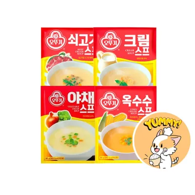 [Ottogi] Beef Vegetable Mushroom Corn Cream Soup 80g Korean Food Korea Soup Meal replacement