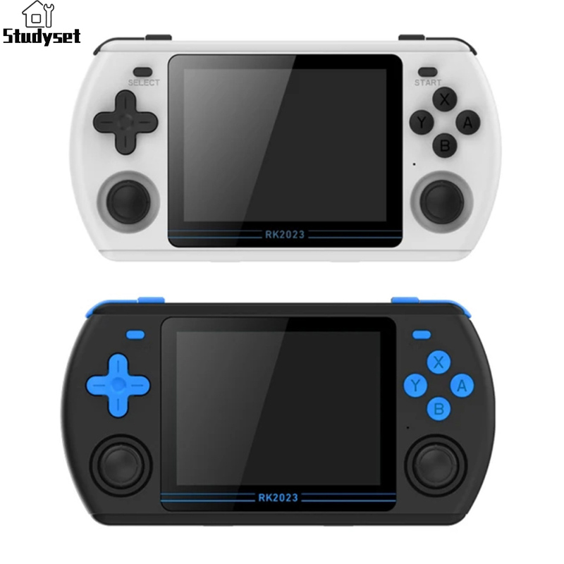 Studyset in stock RK2023 Handheld Game Console With 3500mAh Rechargeable Battery 3.5 Inch IPS Screen Nostalgic Game Console 3D Joystick Video Game Controller Ideal Gift For Kids ราคา 6,115 บาท*ส่งฟรี