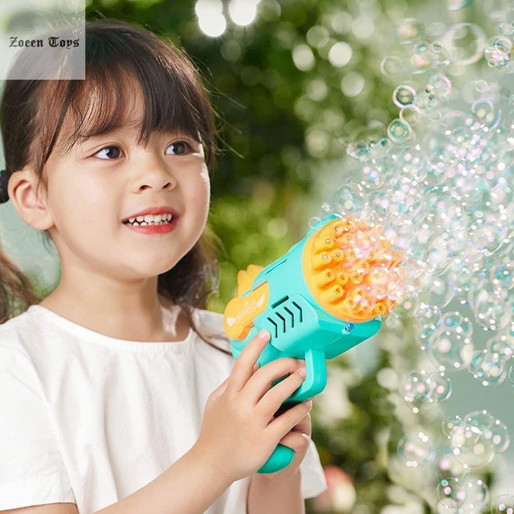 ZOEEN Angel Wings Bubble Machine Outdoor Toys With LED Light Electric